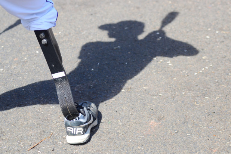 A few years ago, Columbia River senior Daren Manheimer received a grant from the Challenged Athletes Foundation for a new, blade-style prosthetic leg.