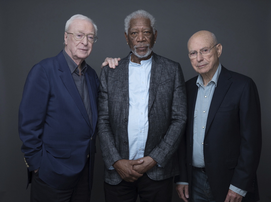 Michael Caine, from left, Morgan Freeman and Alan Arkin star in the new film &quot;Going in Style,&quot; an old-guy buddy-comedy now in theaters.