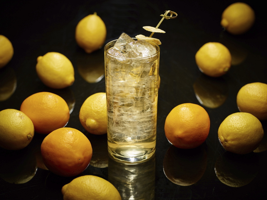 A Ginnie Meyer cocktail (Phil Mansfield/The Culinary Institute of America via AP)