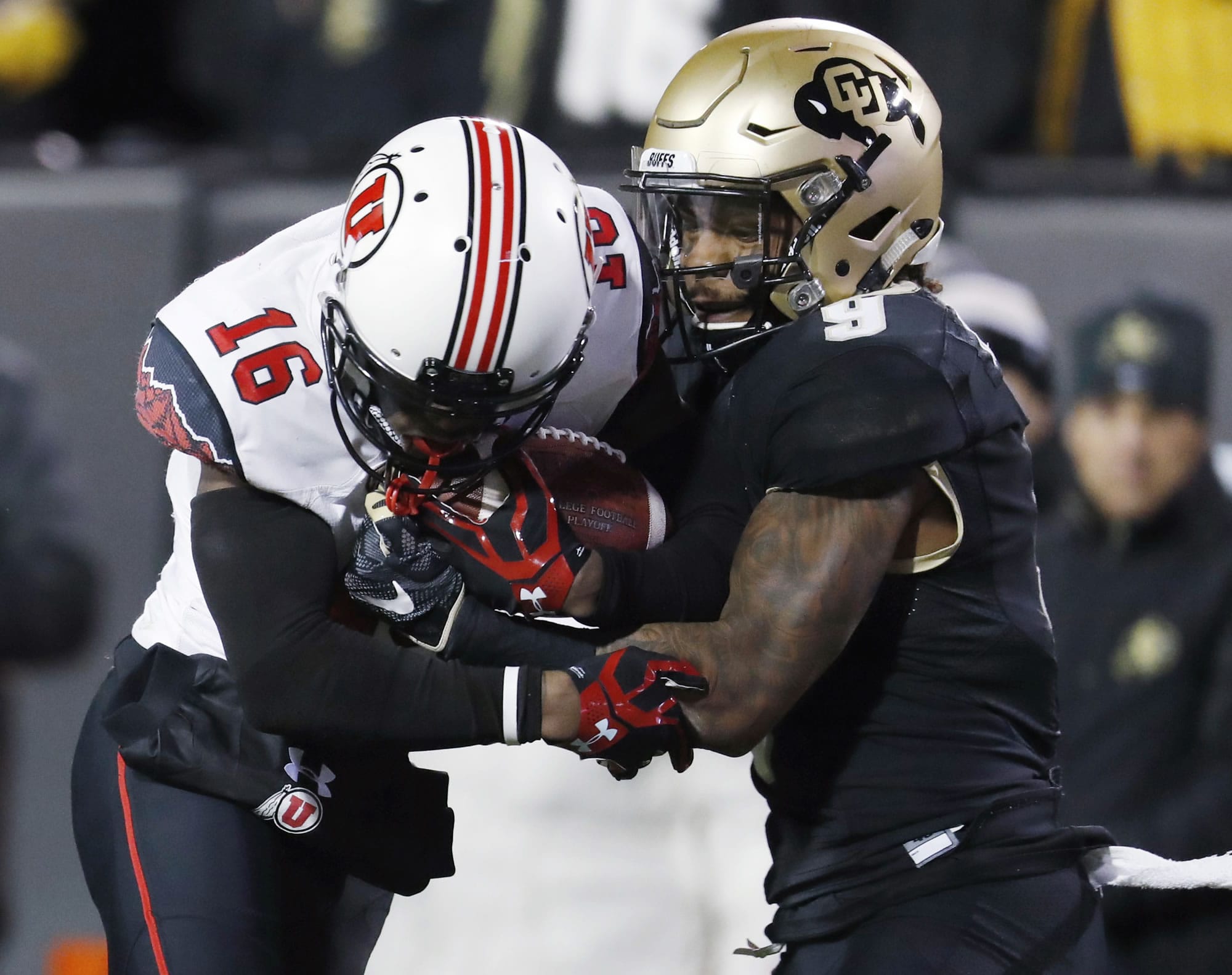 Colorado defensive back Tedric Thompson, right, was selected by the Seattle Seahawks in the fourth round of the NFL draft Saturday, April 29.