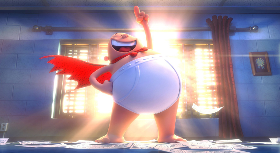 Ed Helms provides the voice of the title character in “Captain Underpants: The First Epic Movie.” DreamWorks