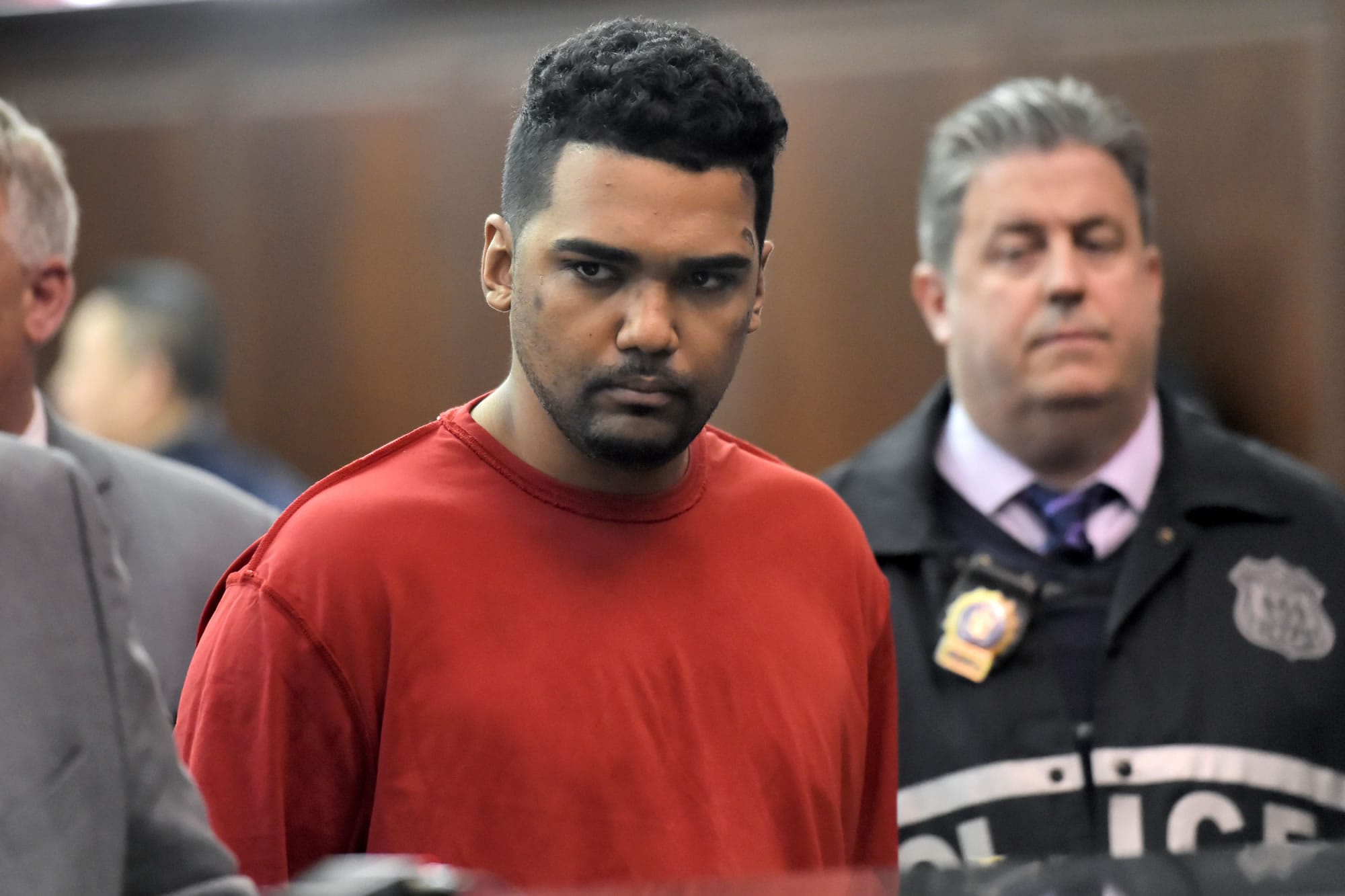 Richard Rojas, of the Bronx, N.Y., appears during his arraignment in Manhattan Criminal Court, in New York, Friday, May 19, 2017. Rojas is accused of mowing down a crowd of Times Square pedestrians with his car on Thursday. (R.