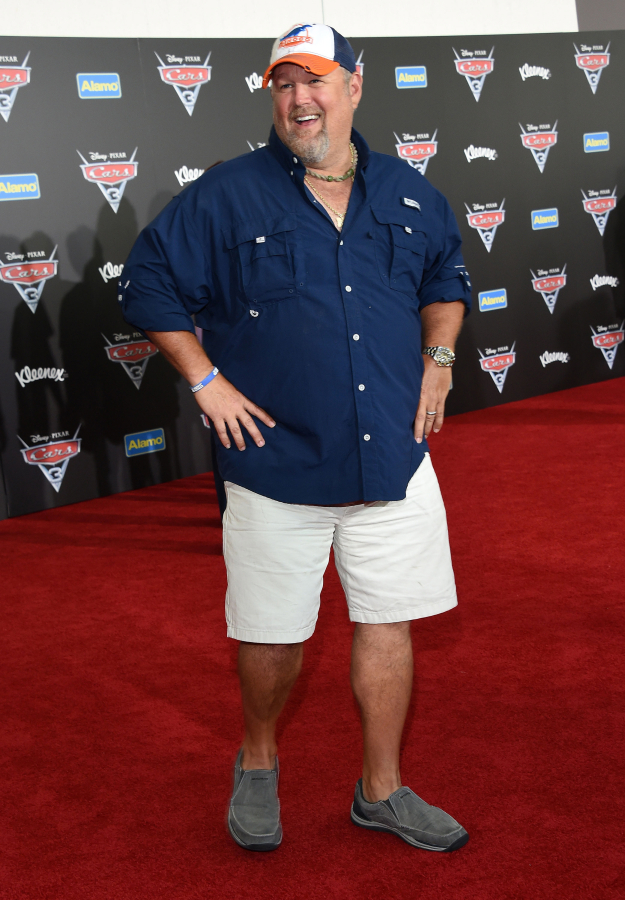 Larry the Cable Guy appears June 10 at the “Cars 3” world premiere in Los Angeles.