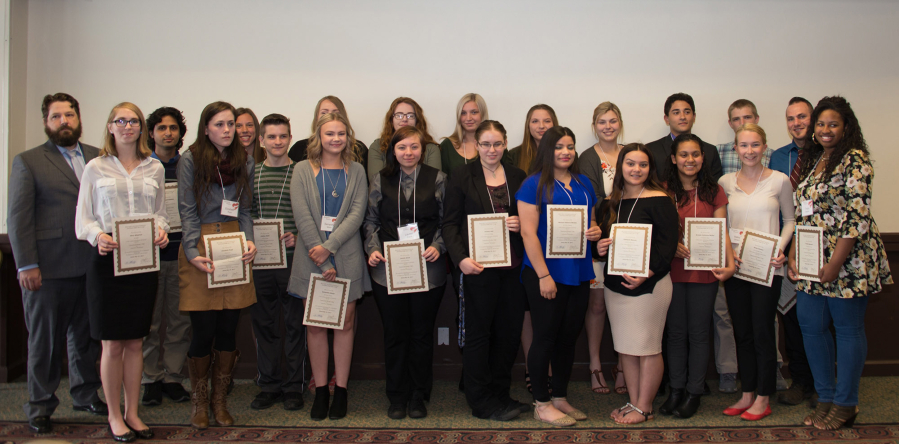 Esther Short: Some of the scholarship winners at a luncheon hosted by the Vancouver Rotary Foundation, which awarded $88,000 to local high school and college students.
