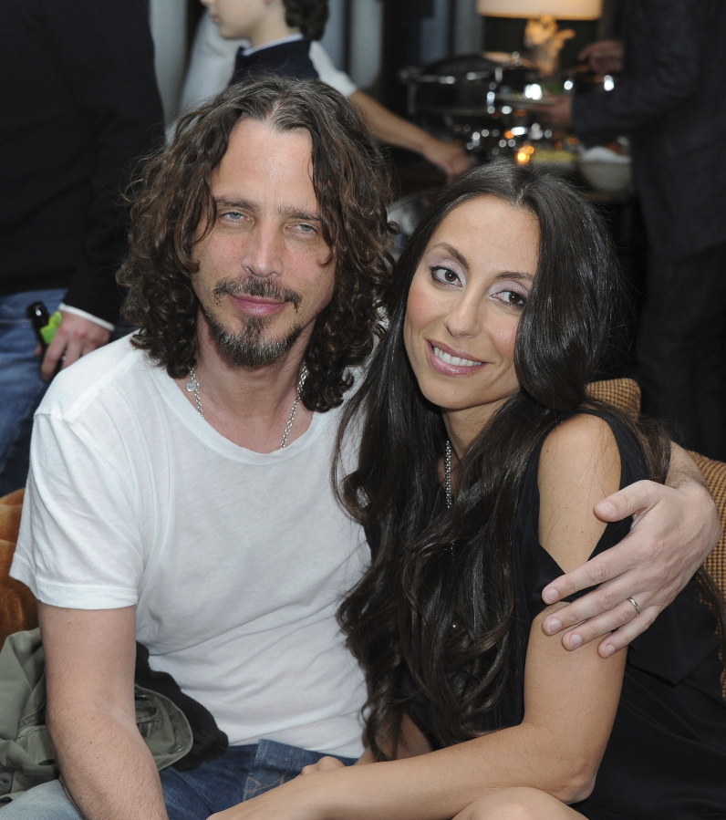 Chris Cornell and his wife, Vicky Karayiannis in 2012. Vicky Cornell penned a letter addressed to the late Soundgarden front man published on May 24, days after he took his own life.