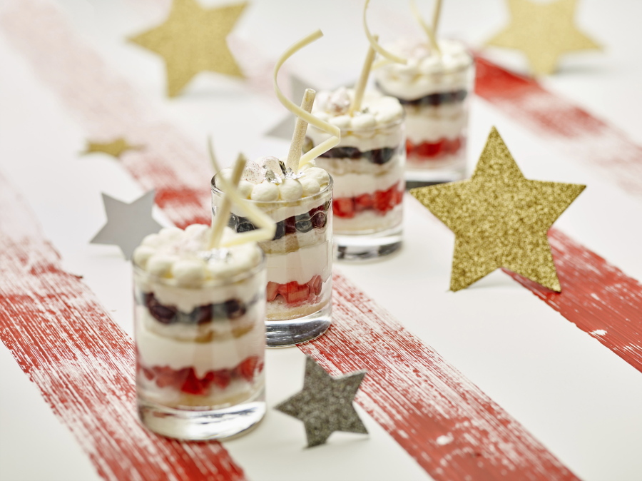 A Summer Berry Trifle (Phil Mansfield/The Culinary Institute of America via AP)