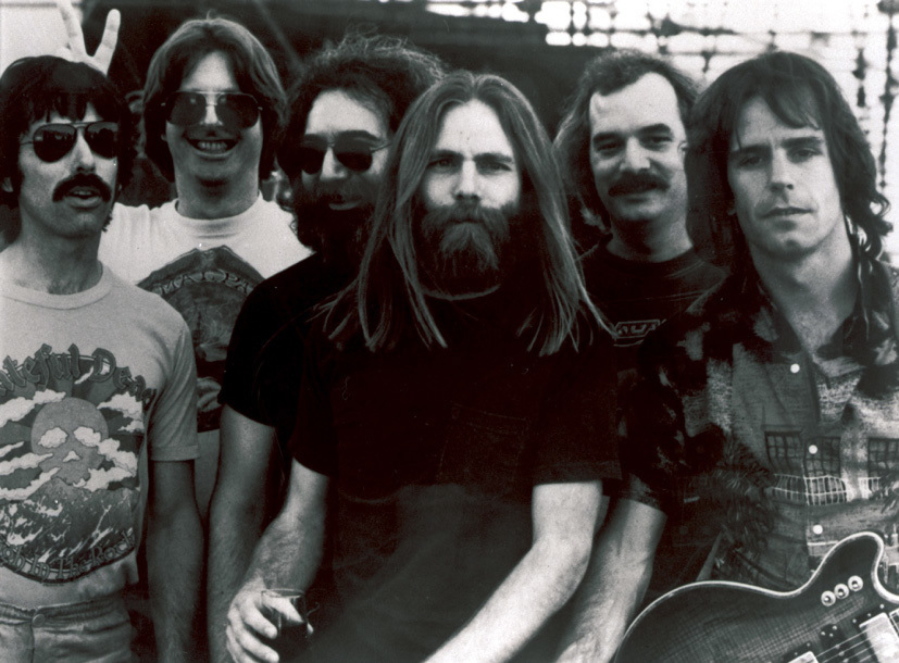 Members of the Grateful Dead, from left, Mickey Hart, Phil Lesh, Jerry Garcia, Brent Mydland, Bill Kreutzmann and Bob Weir.