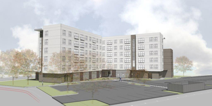 Sea Mar Community Health Centers plans to build a six-story, mixed-use building that includes 70 apartments for low-income households.