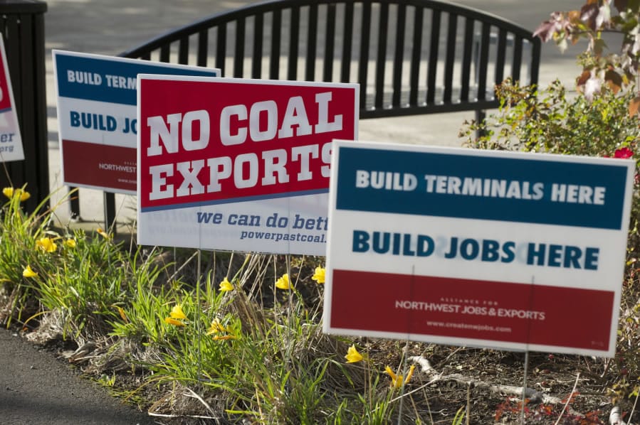Supporters on both sides of the coal export issue attended a Millennium Bulk Terminals Longview Environmental Impact Statement Scoping meeting in 2013.