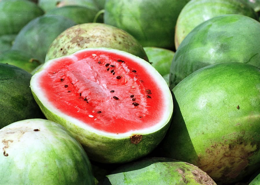 Two cups of watermelon provide a significant portion of vitamins A and C.