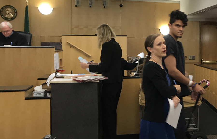 Felipe Da Cruz, 20, appears in Clark County Superior Court on Friday to face an allegation of vehicular assault related to an alleged drunken-driving crash early Thursday morning.