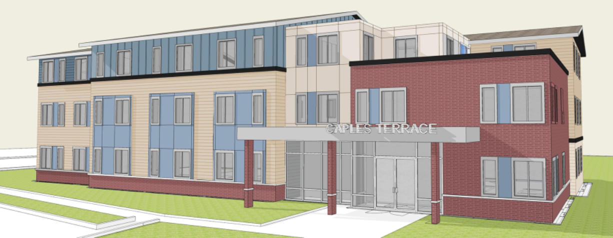 The construction of Caples Terrace, a 28-unit apartment complex for homeless young adults, hinges on the Bridgeview Education and Employment Resource Center getting built.