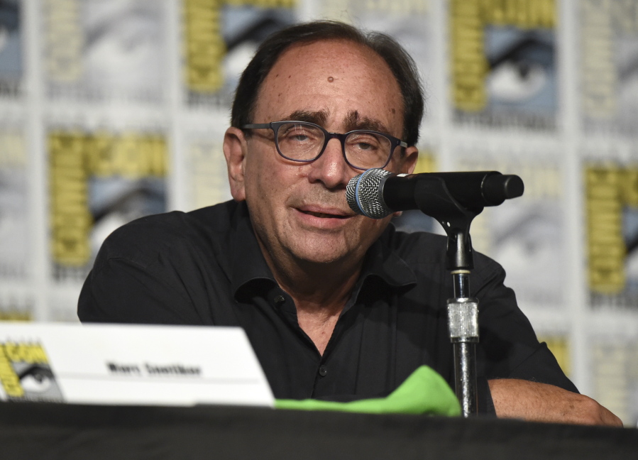 “Goosebumps” creator R.L. Stine speaks on a panel on day one of Comic-Con International on Thursday in San Diego.