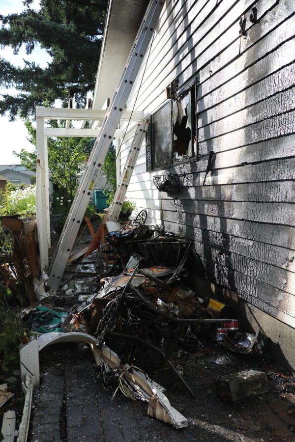 Firefighters were unable to determine what caused a Friday fire that damaged this garage.