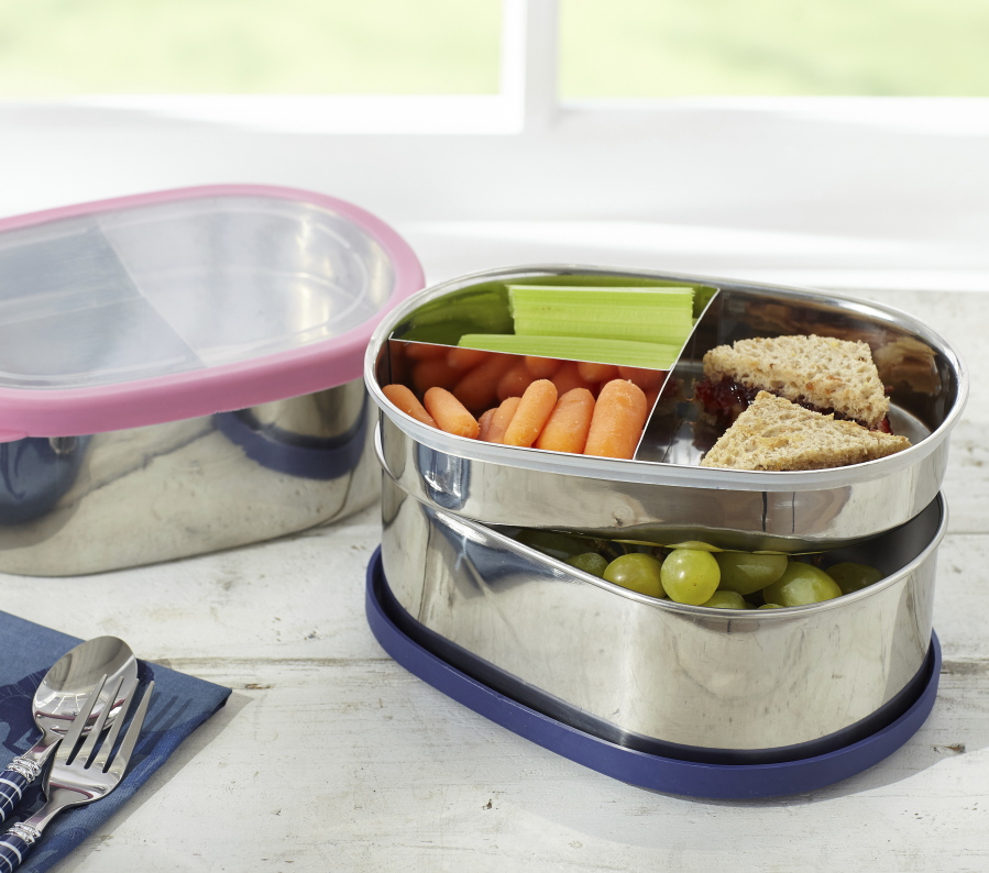 Forego the plastic and foil wrap by stowing lunch treats in a washable stainless steel bento box.