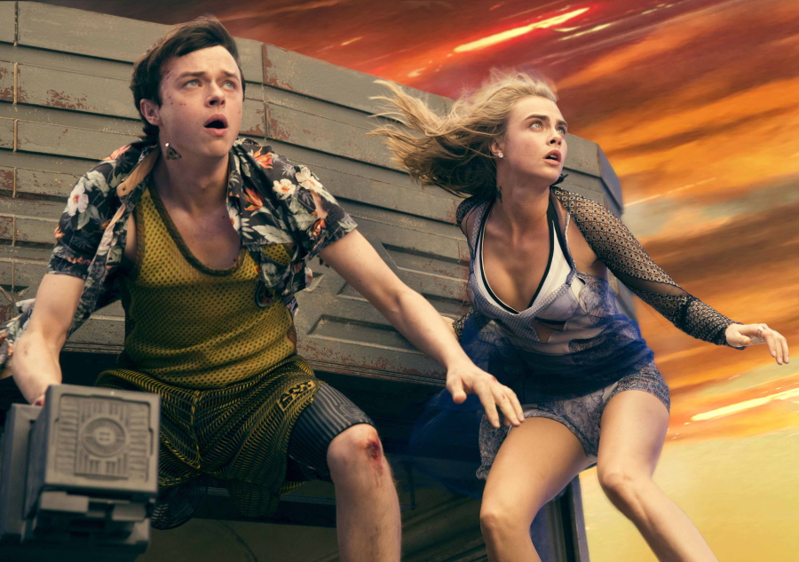 Dane DeHaan and Cara Delevingne star in “Valerian and the City of a Thousand Planets.” Vikram Gounassegarin/STX Entertainment