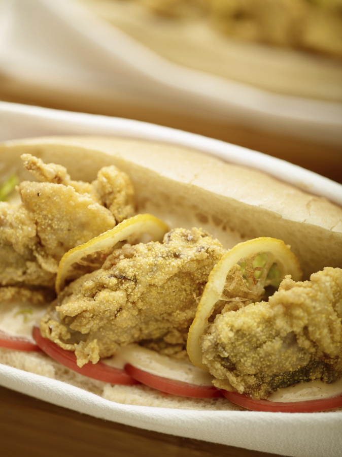 Oyster Po’ Boy sandwich (Phil Mansfield/The Culinary Institute of America)