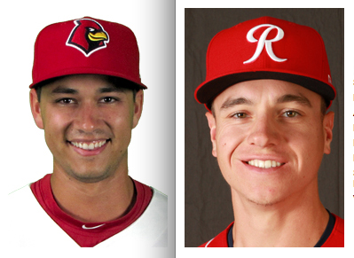 St. Louis Cardinals prospect Marco Gonzales, left, was traded to the Seattle Mariners on Friday, July 21, 2017, for top Mariners prospect Tyler O’Neill.