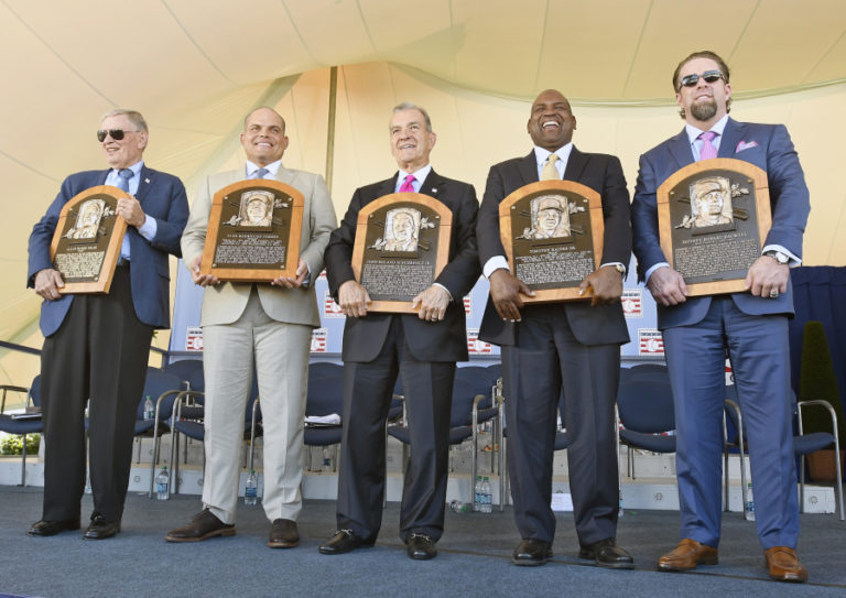 Ceremony an emotional time for Baseball Hall of Fame inductees The