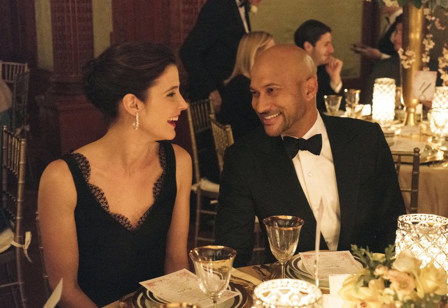 Cobie Smulders and Keegan-Michael Key star in “Friends From College,” which premiered Friday on Netflix.