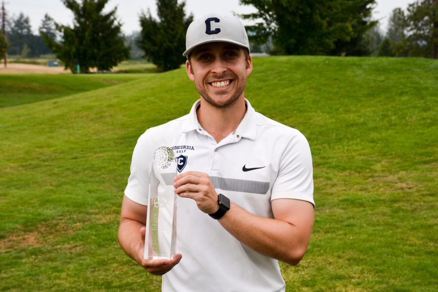 Nick Huff, a graduate of Hockinson High and senior at Concordia University, won the Oregon Men's Stroke Play Championship on Sunday, Aug. 6, 2017, at Emerald Valley in Creswell, Ore. He won the title on the second hole of a three-way playoff.