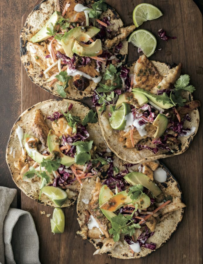 Grilled Tilapia Tacos from From “Williams-Sonoma Grill School,” by Andrew Schloss and David Joachim.