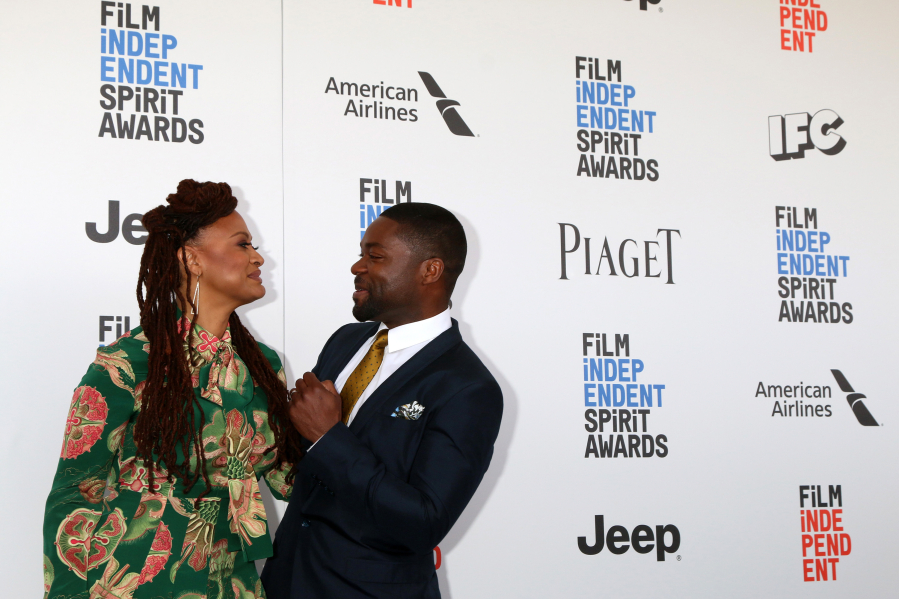 Ava DuVernay and David Oyelowo at the 32nd annual Film Independent Spirit Awards on Feb. 25 in Santa Monica, Calif.