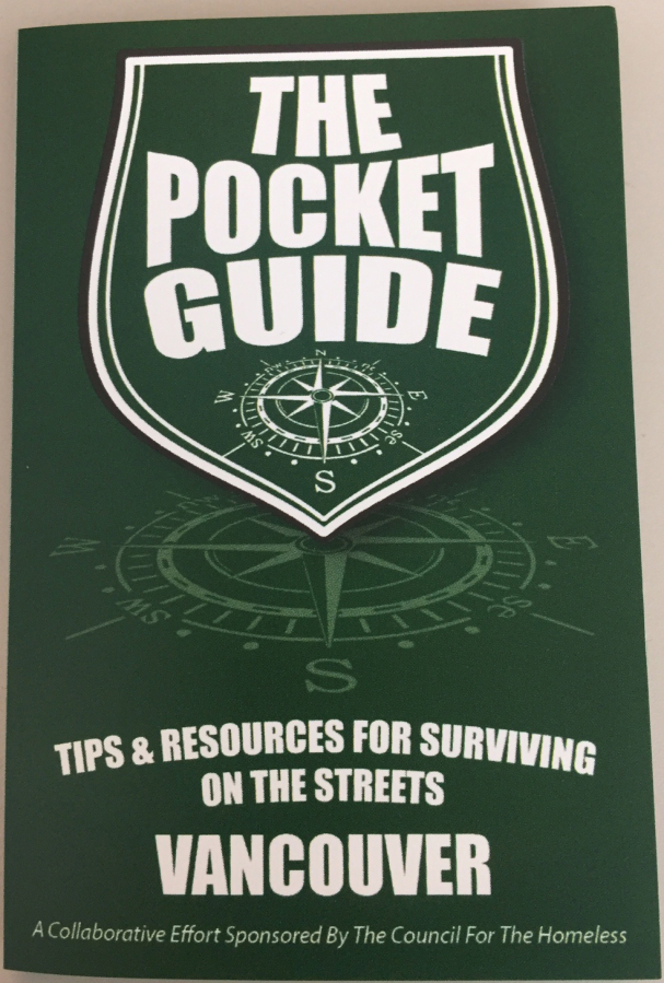 Homeless advocates and the Council for the Homeless created a waterproof, pocket-sized guide to surviving on the streets in Vancouver.