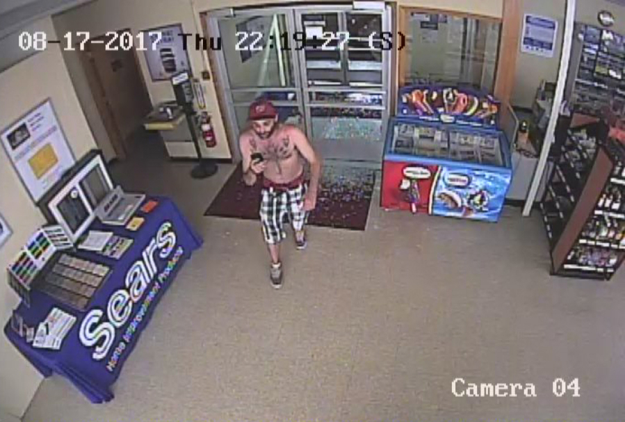 Anyone who recognizes the suspect in a burglary at Vancouver Barracks exchange post is asked to call the agency’s tip line at 360-487-7399.