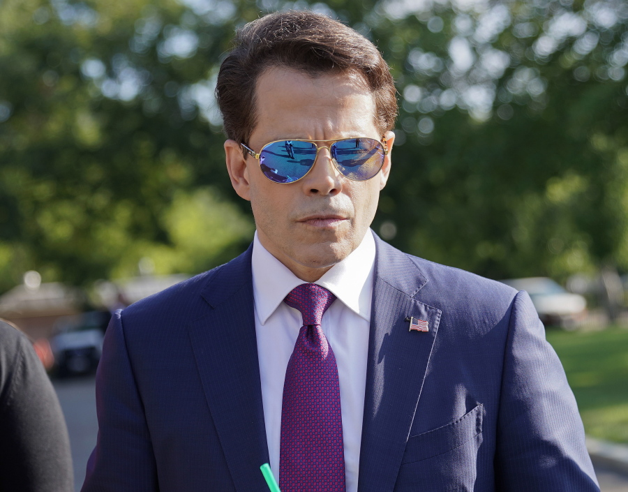 Former White House communications director Anthony Scaramucci walks back to the West Wing of the White House in Washington. Scaramucci claimed in a tweet on Aug. 9, 2017, the profanity-laced phone call that preceded his ouster from the White House was recorded by a reporter without his permission.
