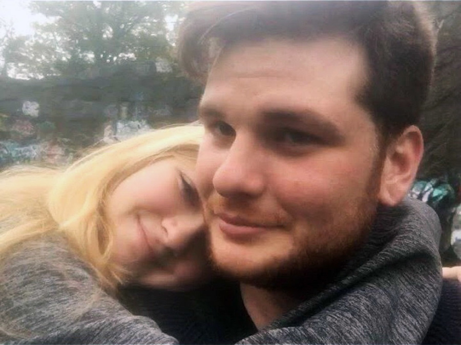 Jeremy Himmelman and his girlfriend Kianna Kaizer. Himmelman was fatally shot along with his friend Andrew Oneschuk, 18, by a roommate in the Tampa apartment the men all shared. The friends met through an obscure neo-Nazi group called Atomwaffen Division. After his arrest for the shooting, roommate Devon Arthurs told police that he killed Himmelman and Oneschuk because they along with Atomwaffen’s leader Brandon Russell were planning to bomb synagogues, nuclear facilities and other sites.