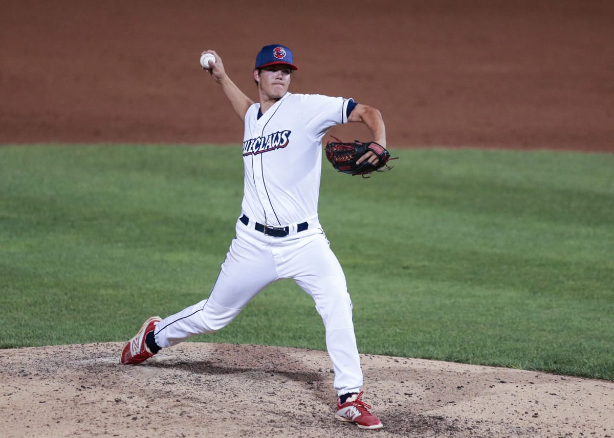 Camas High grad Tyler Hallead, pitcher for Lakewood Blue Claws in the Philadelphia Phillies organization.