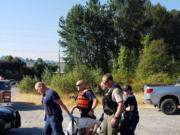 A man on a WaveRunner rescued a person who was close to drowning in the Cowlitz River Tuesday evening.