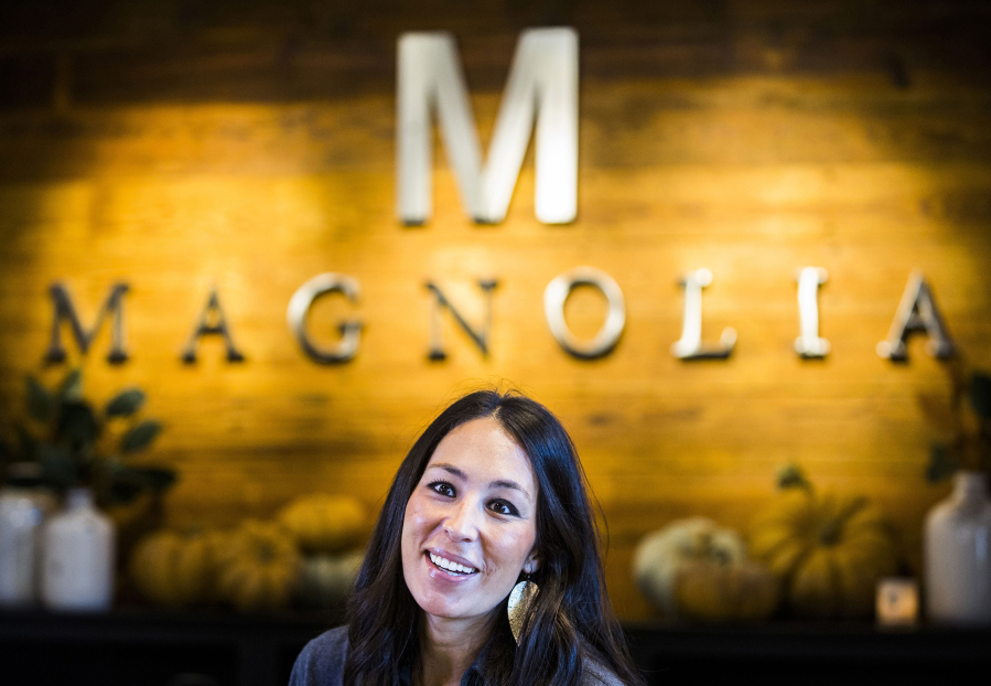 Joanna Gaines, host of HGTV’s “Fixer Upper,” talks about her and her husband Chip’s new store, Magnolia Market at the Silos, in 2015, in Waco, Texas.