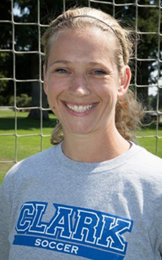 Nikki McEllrath, defender on 2014 Clark soccer team.