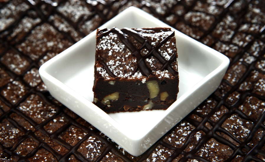 Triple-Chocolate Brownies.