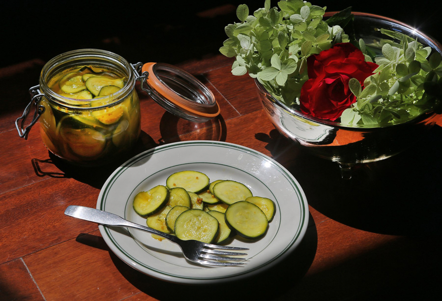 Bread-and-Butter Zucchini Pickles can be served alone or with a variety of different dishes. (J.B. Forbes/St.