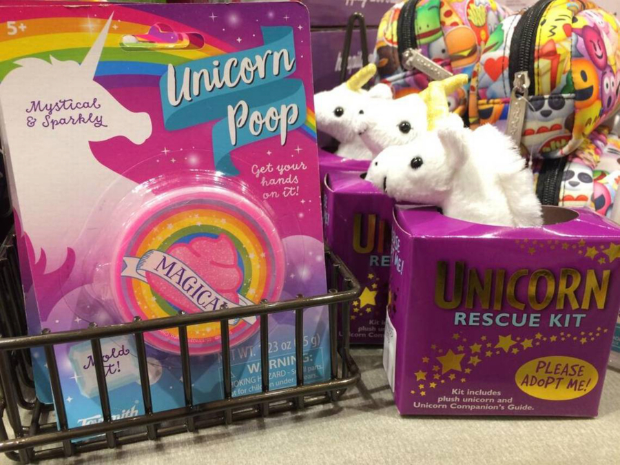 Paper Source in Fig Garden Village in Fresno, Calif., has some unicorn items, including unicorn poop.