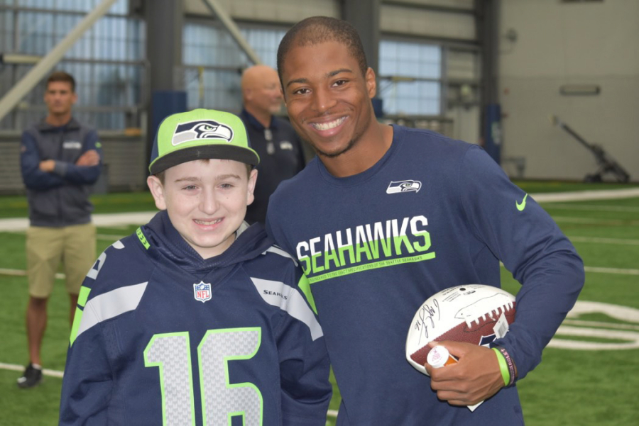 Salmon Creek: Ayden, a 14-year-old Vancouver resident with cancer, received a special trip to Seattle to visit the Seahawks, where he attended a practice and preseason game and got to meet Tyler Lockett, whose jersey Ayden was wearing during the visit.