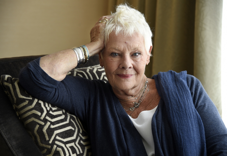 In this Sept. 11, 2017 photo, Judi Dench, a cast member in the film “Victoria and Abdul,” poses for a portrait during the Toronto International Film Festival in Toronto.