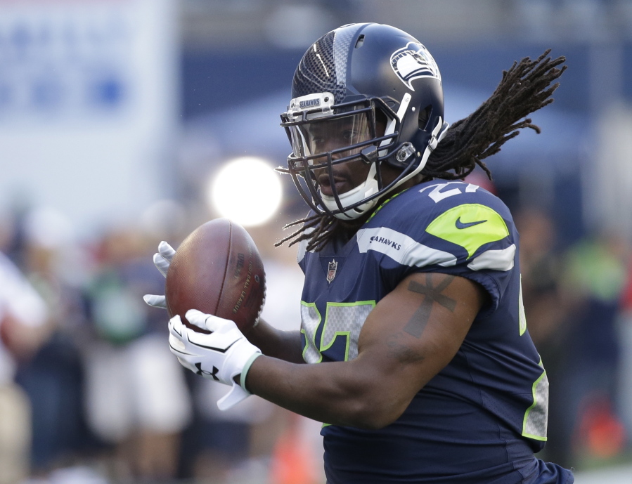 After four seasons with the Green Bay Packers, running back Eddie Lacy signed with the Seattle Seahawks in the offseason.