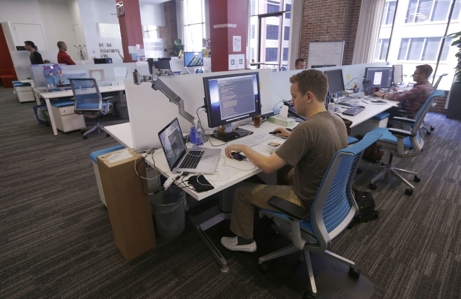Employees work at the Target Technology Innovation Center office in San Francisco. According to Fidelity Investments data, millennial long-term participants in a 401(k) now have an average balance of over $100,000. The secret to their success isn’t high salaries or rich parents. It’s consistency.