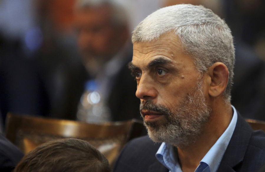 Yehiyeh Sinwar, a top Hamas official in Gaza attends a news conference in Gaza City. The Islamic militant group Hamas has announced a number of key concessions to the rival Fatah movement, potentially paving the way for reconciliation after a 10-year rift that has left the Palestinians torn between two governments.