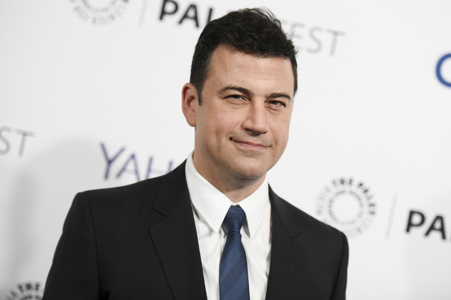 Jimmy Kimmel arrives at the 32nd Annual Paleyfest at The Dolby Theatre in Los Angeles. Kimmel said that Republican Sen. Bill Cassidy “lied right to my face” by going back on his word to ensure any health care overhaul passes a test the Republican lawmaker named for the late night host.