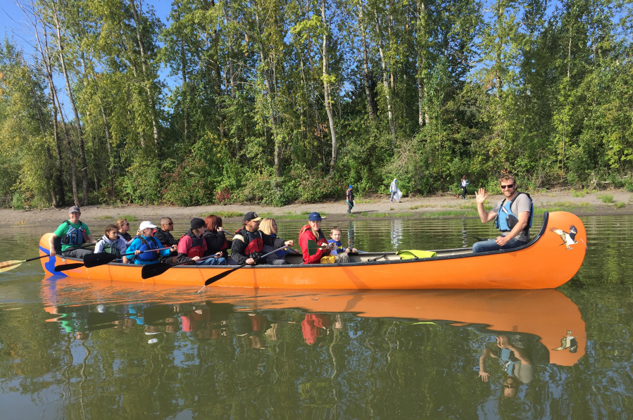 The Lower Columbia Estuary Partnership had 68 volunteers come out to Vancouver Lake on Sept. 23 for Paddle, Pick up and Picnic, where people went on canoe trips, cleaned up the beach and participated in children’s nature activities.