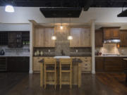 A showcase of kitchen options is seen at Pacific Lifestyle Homes on Tuesday afternoon. The company recently received a national award from a magazine that covers the homebuilding industry.
