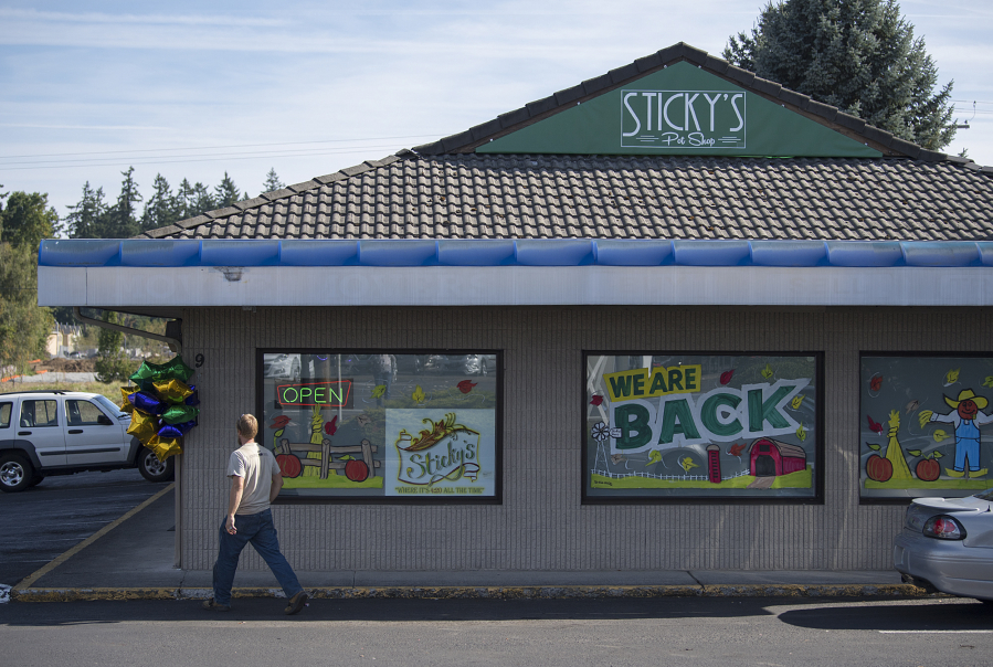 Sticky’s Pot Shop has reopened after owner John Larson paid a $205,000 bond. Clark County, which prohibits marijuana businesses in unincorporated areas, shut the shop down September 2016.