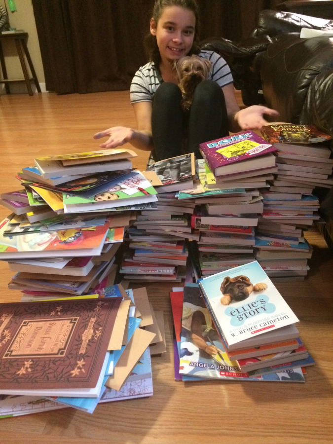 Orchards: Frontier Middle School student Madeline McMillen held a book drive and donated 200 new books and $300 to Doernbecher Children’s Hospital.