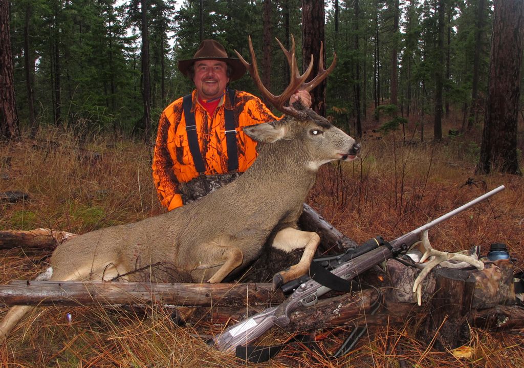 Buzz Ramsey poses with a deer he took during last year’s hunting season.
