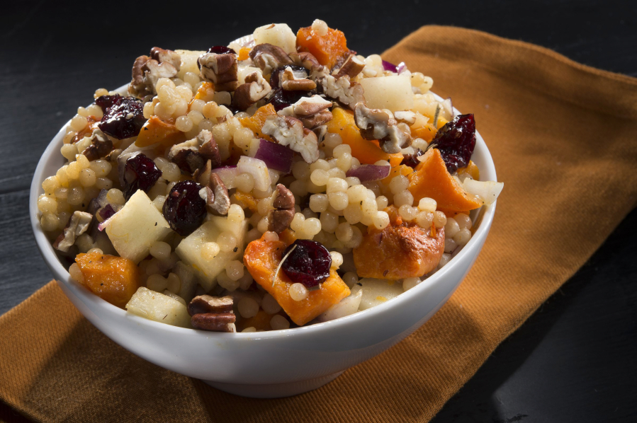 Israeli Couscous With Roasted Butternut Squash pairs the flavors of fall with pearl-shaped Israeli couscous.